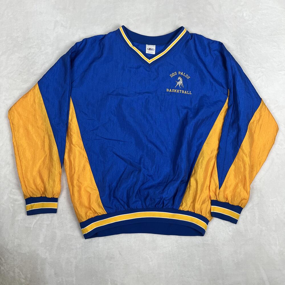 Vintage Dos Palos High School Basketball Jacket Mens XL Windbreaker California